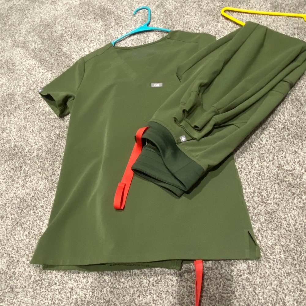 FIGS XXS DARK OLIVE WHOLE SET